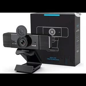 Computer Camera with Microphone, 1080P Webcam for Desktop medium, ‎Black